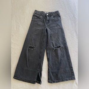 Zara Girls Wide Legs Black Jeans
